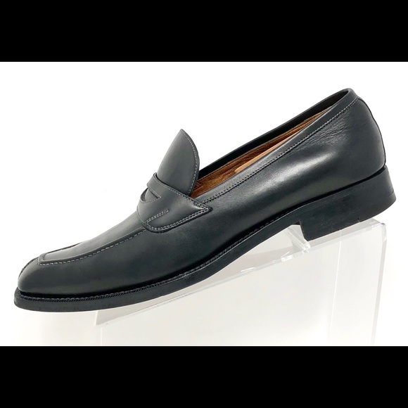 a.testoni Black Label Split Toe Penny Loafers - Picture 4 of 8